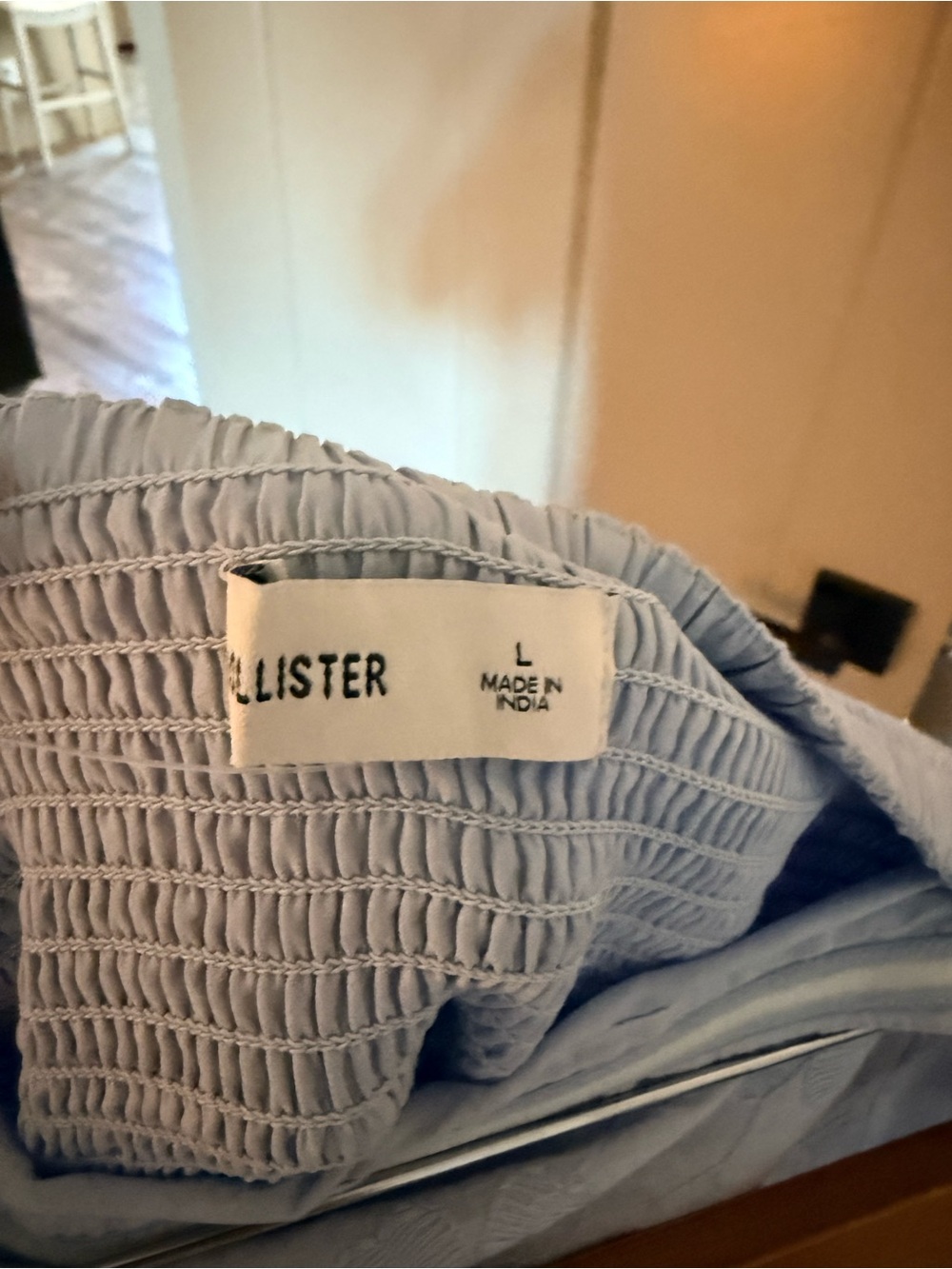 Hollister Strapless Light Blue Midi Dress with Side Slit NWOT large - Picture 10 of 10